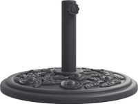 vidaXL Parasolvoet - Rond - Plastic - Zwart - 13 kg