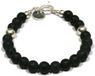 Heaven Eleven Heren Armband Matte Onyx 8mm Edelstaal RVS Sluiting 21cm