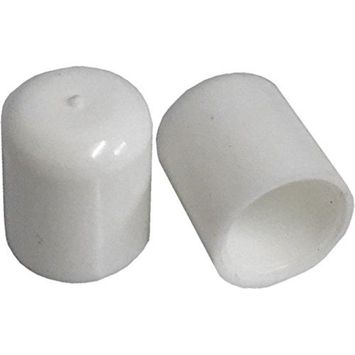 DIRECT HARDWARE Pack van 8 stoel meubilair kap vloerbeschermer witte plastic 9.5Mm 15Mm