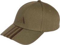 adidas 3-Stripes New Logo Baseball Cap Olijfgroen Unisex Katoen