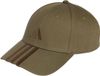 adidas 3-Stripes New Logo Baseball Cap Olijfgroen Unisex Katoen