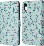 iMoshion Book Case for iPhone XR - Blue Flowers - with Card Holder