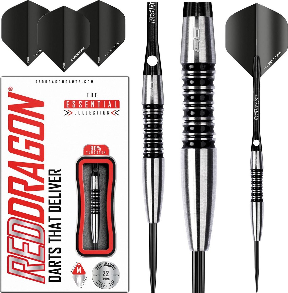 Red Dragon - Fusion: Steeltip Tungsten Dartpijlen Professioneel - 22 gram