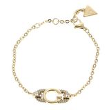 GUESS Oh My G Logo & Crystals Bracelet Yellow Gold goudkleurig