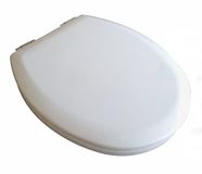 Toiletzitting ADOB Toiletzitting wc-bril houten kern wit met softclosemechanisme