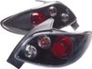 Set AutoStyle Set Achterlichten passend voor Peugeot 206 excl. CC/SW - Zwart