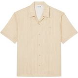 Lacoste chemise à manches courtes beige homme