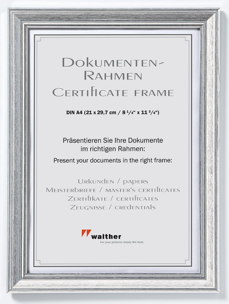 Walther Design Lounge - Fotolijst - Fotoformaat 21 x 29,7 cm (A4) - Zilver