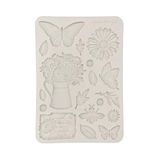 Stamperia - Silicon Mould A5 for Scrapbooks, Bullet Journals and More, Non-Stick Surface, Suitable for Air-Dry Clay, Resin and More, Perfect for Crafts and Gifting (Daisy Art, Daisy and Butterfly)