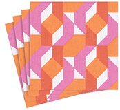 Caspari Cocktail Servetten - Kleur Theorie - Fuchsia - 20 Stuks