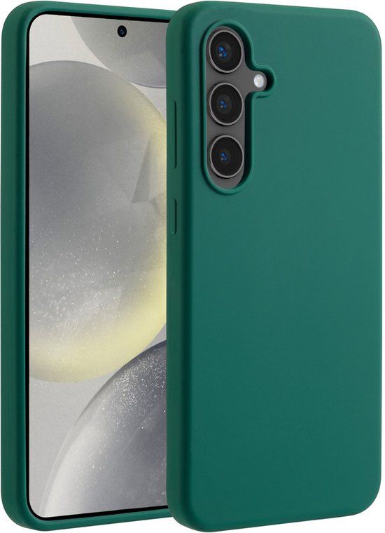 Accezz Liquid Silicone Backcover met MagSafe voor de Samsung Galaxy S24 FE - Forest Green