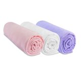 Hoeslaken Easy Dort Hoeslaken, 32 x 72 cm, 3 stuks, 100% katoen, Ovale Matras, Reiswieg, Kinderwagen, Rekbaar, Oeko Tex, Made in Europe
