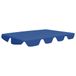 Auvent de remplacement pour banc à bascule 150/130x105/70 cm bleu