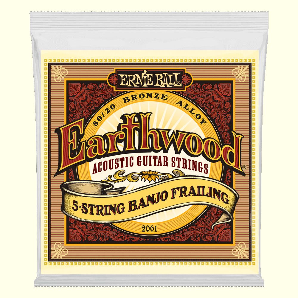 Ernie Ball 2061 Earthwood 5-String Banjo Frailing