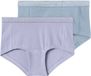 Name it Hipster 2-Pack Vrouwen Paars Heather Effen 95% Katoen, 5% Elastaan Maat 158/164
