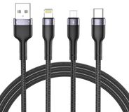 TechProtection Boost Câble de recharge 3 en 1 1,2 mètre