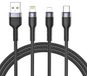 TechProtection Boost Câble de recharge 3 en 1 1,2 mètre