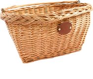 Merkloos / Sans marque Rieten fietsmand stuurhouder