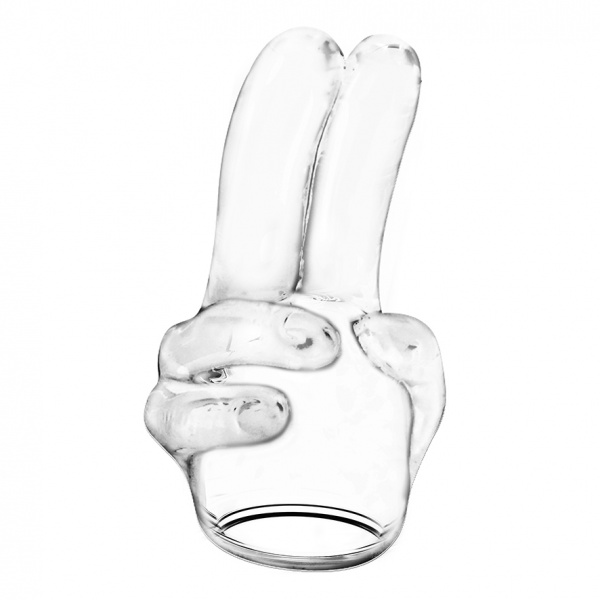 Power Double Finger Vibrator - Transparant