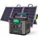 Centrale électrique portable 333Wh chargeur avec panneau solaire 100W, batterie domestique 350W(700W crête), générateur solaire, centrale électrique, stockage d'énergie