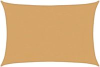 vidaXL Zonnezeil 160 g/m² rechthoekig 5x7 m HDPE zandkleurig