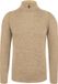 NORMANI Heren-shirt met lange mouwen van merinowol en 1/4 rits „Canberra“