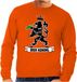 Bellatio Decorations Oranje Koningsdag sweater - Bier koning - heren - trui S