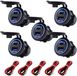 ProRide 12V USB-C Wandcontactdoos Inbouw - USB-A en USB-C - 2 Poorten - QC3.0 - Blauw - 5 stuks