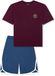 SCHIESSER Nachtkledij ' Teens Nightwear ' blauw / pruim / bordeaux