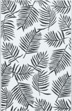 vidaXL Buitenkleed ARAKIL 120x180 cm PP wit en zwart