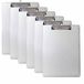 TUKA-i-AKUT 6 stuks A4 Klembord Heavy Duty Klembord Aluminium Legering Antislip Papier Houder, Schrijven Document Houder, Rubberen Metalen Klem, Hardboard Schrijfbord Metallic Zilver, TKD8053-A4-6x