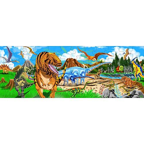 MELISSA & DOUG Vloerpuzzel Land van dinosaurus, 48 delen