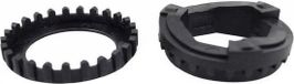 Cortina Balhoofd tandring lockset 1 1/8 Zwart