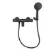 Adema Sparkle 2.0 robinet de bain/douche thermostatique - douchette - 3 positions - avec support - tuyau de douche inclus - noir mat