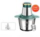 Hachoir multifonctionnel électrique 2 litres - Coupe-légumes - Hachoir - Inox - Multifonctionnel - 220 V - Prise UE