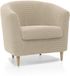 FAVERTI Club fauteuilhoes met stoelhoes, zeer elastisch, compatibel met IKEA TULLSTA en BAKLA | fauteuils Model Novella | Beige | Hoge kwaliteit jacquardstof met een katoengevoel