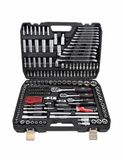 Awtools Black Line - Dopsleutelset - 216 Delig - CrV en CrMo Staal - Ergonomische Rhoekoepbak