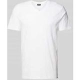 Superdry - Slub-T-shirt met V-hals en korte mouwen - Heren - T-shirts
