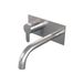 Brauer Brushed Edition Robinet de lavabo encastrable avec bec courbé et plaque de recouvrement Modèle D2 Inox brossé PVD