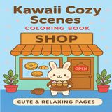 Kawaii Cozy Scenes Coloring Book
