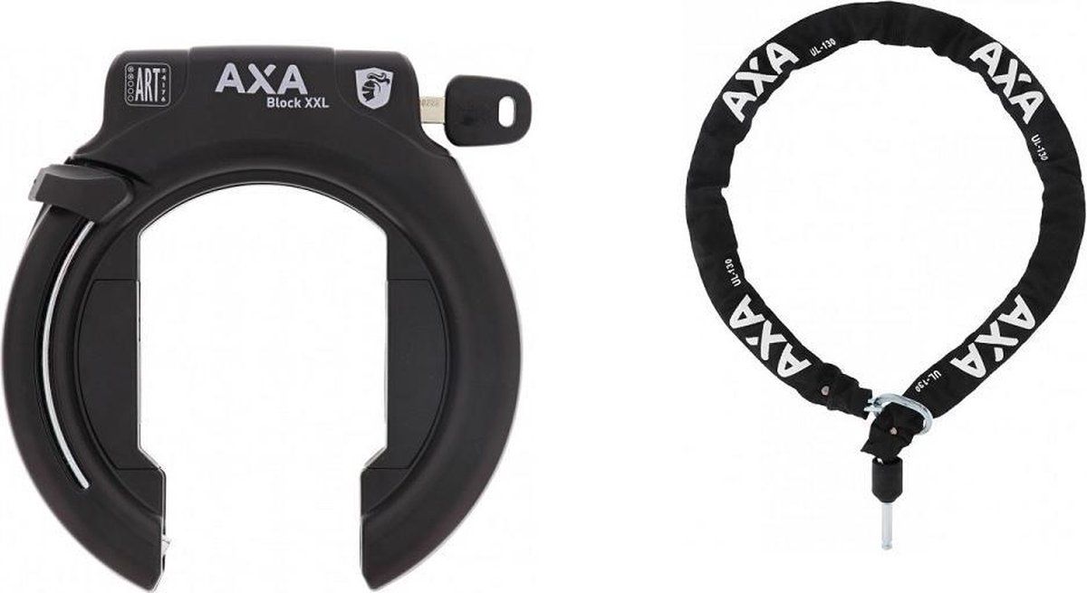 Axa Ringslot Block XXL met insteekketting ULC 130 cm /5,5 zwart