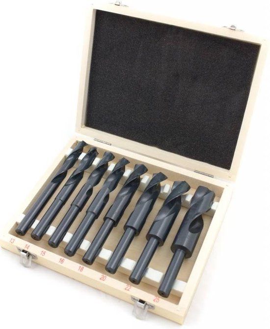 BGS Spiraalborenset - HSS - 13-25mm - 8-delig