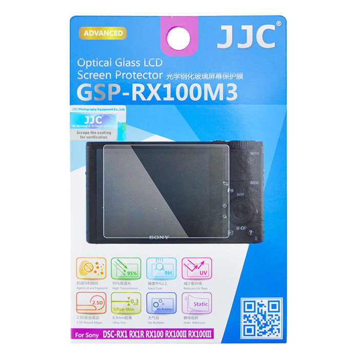 JJC GSP-RX100M3 Optical Glass Protector voor Sony DSC-RX100III