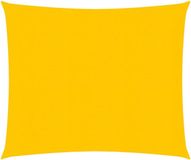 vidaXL Zonnezeil 160 g/m² 2,5x2,5 m HDPE geel