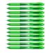Pentel BL107-KX EnerGel X Liquid Gel roller, 0,35 mm lijndikte, lichtgroen, 12 stuks met drukmechanisme