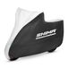 SHIMA X-Cover Motorzeil, waterdicht, outdoor, motorzeil, garage, afdekking, motoraccessoires, regenbescherming, uv-bestendig, slotgat, winddicht (zwart, L)