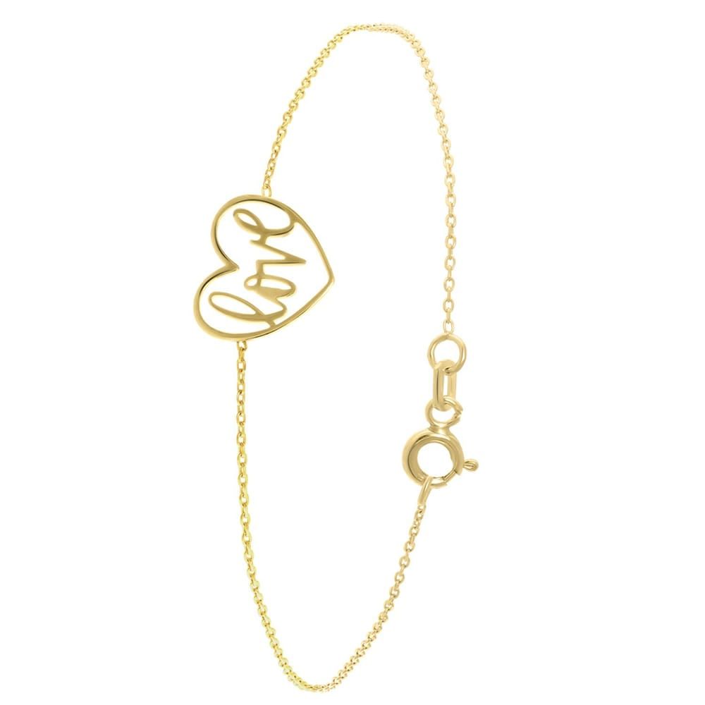 Lucardi Armband 9 Karaat - goudkleurig Dames