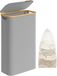 SONGMICS Wasmand met deksel, 60 liter, Grijs，LCB506G01