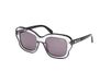 GAFAS Pucci EP0220 Zonnebril Vrouwen Zwart/Crystal Vierkant Kunststof Lenzen Grijs UV400