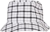 Flexfit - Geruite Bucket Hat / Vissershoed - Zwart - One Size - Polyester